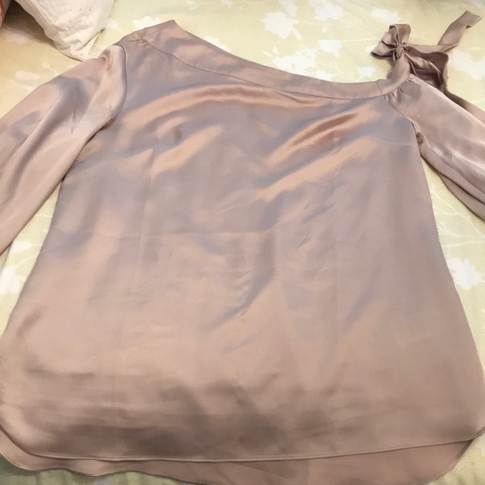Banana Republic stretch silky one shoulder top